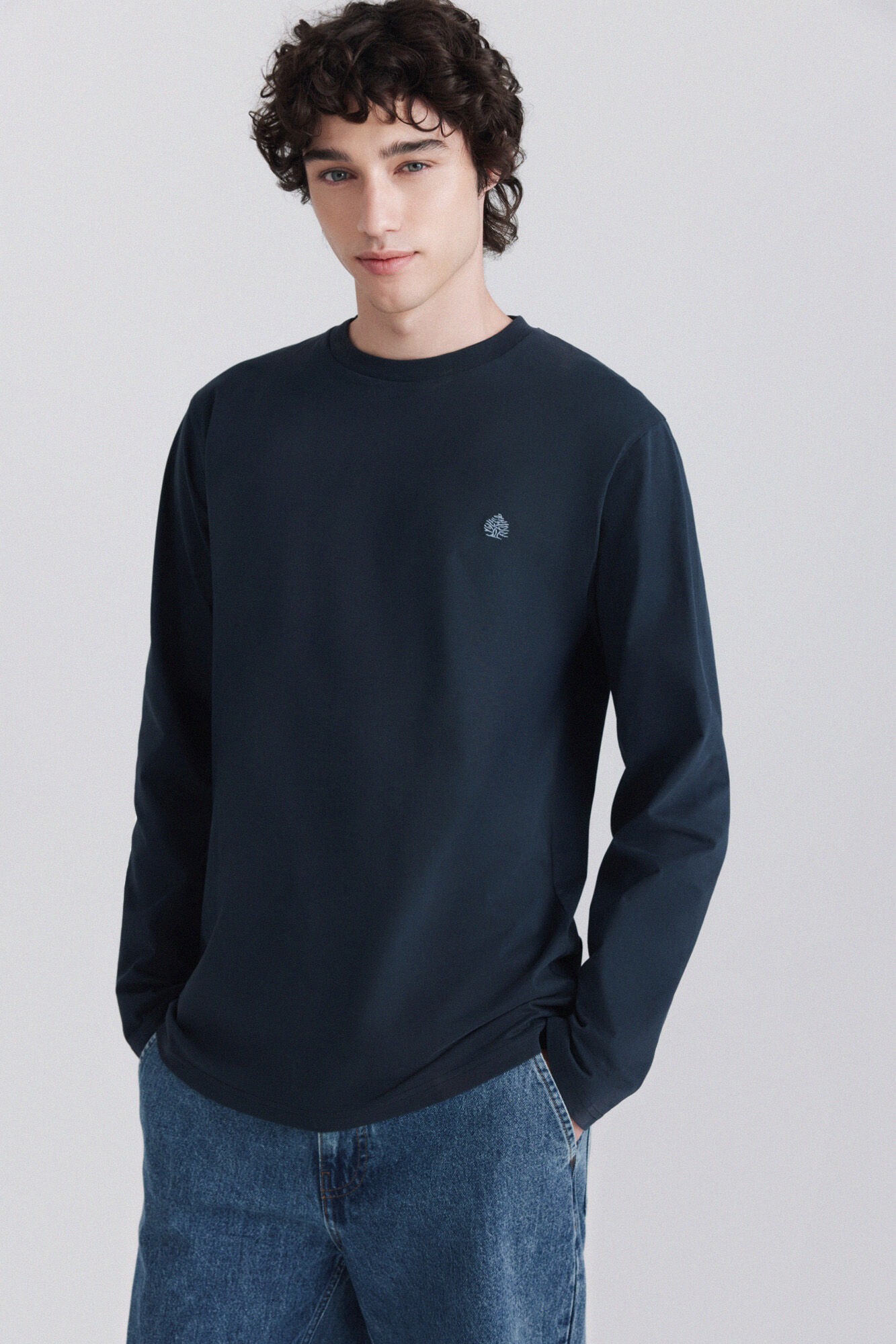 Springfield Camisola b&aacute;sica de manga comprida e macia