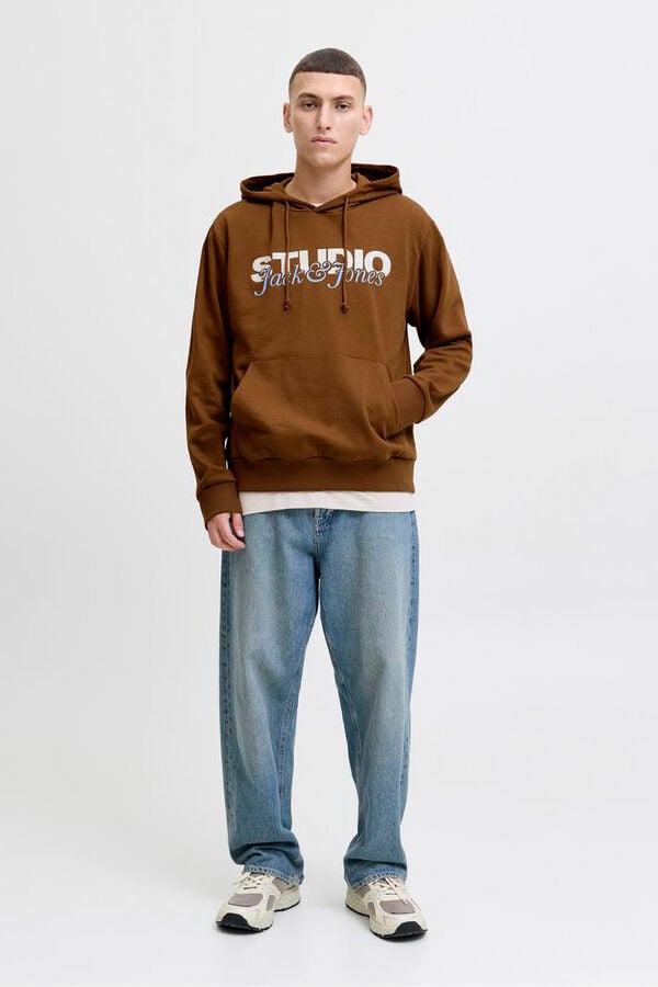 Jack & Jones Sweatshirt Capuz castanho