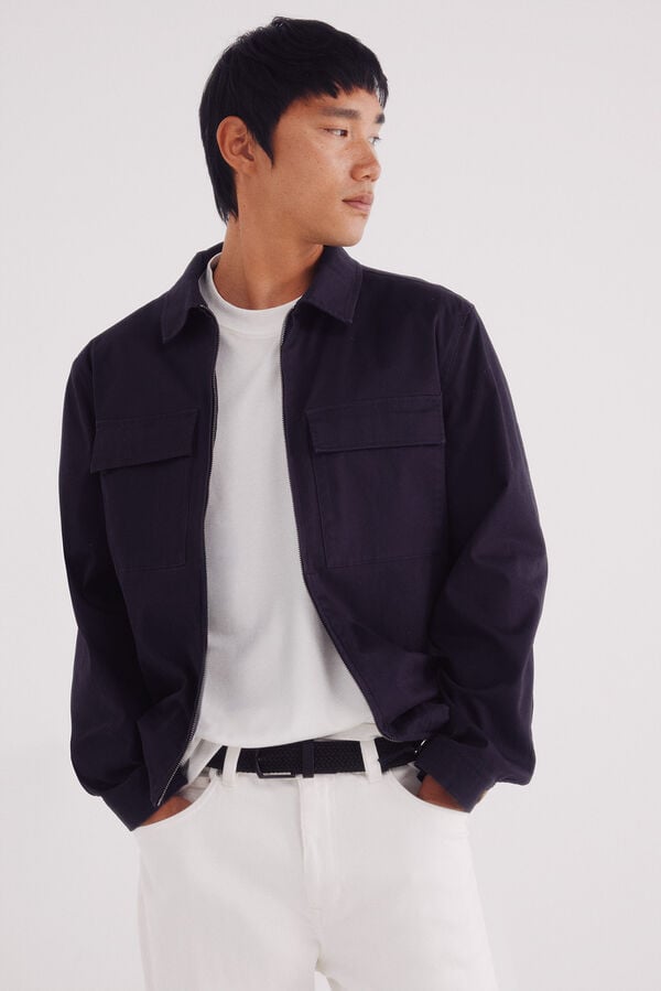 Springfield Sobrecamisa algodão azul