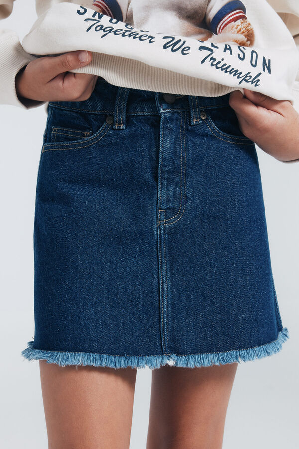 Springfield Kids Saia denim menina azul