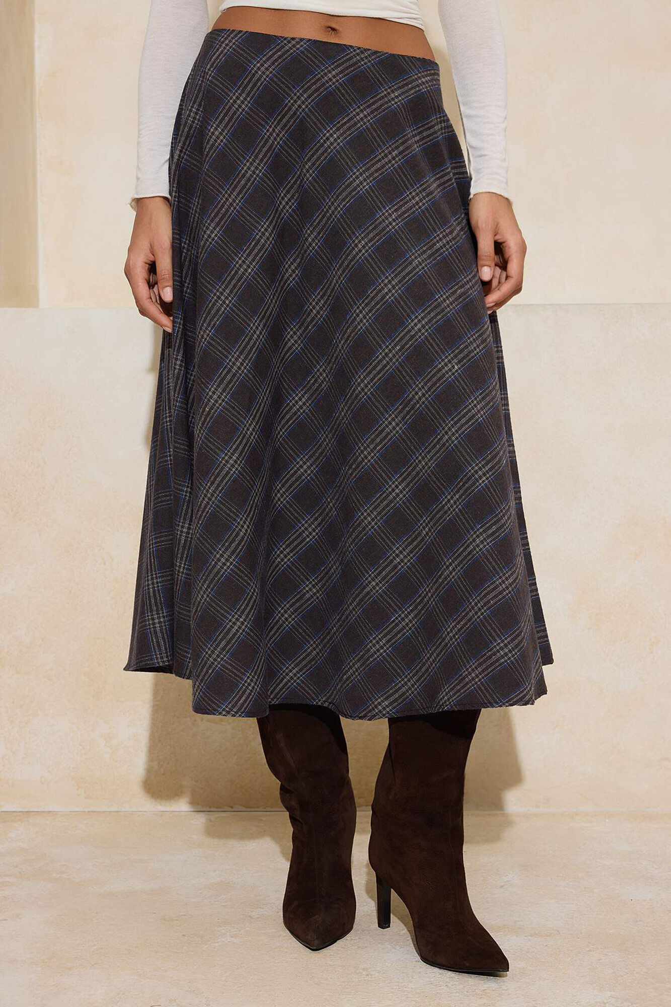 Trendyol Saia comprida fluida estampada