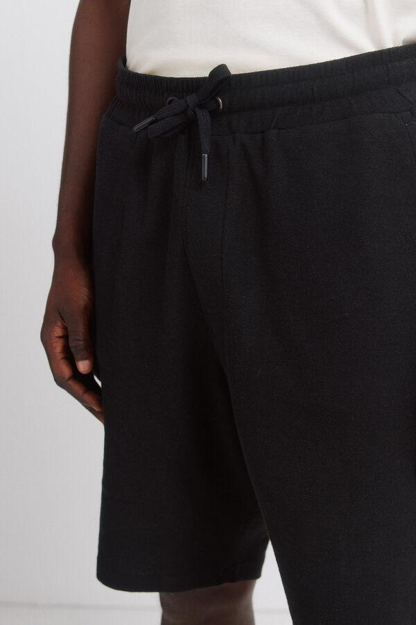 Springfield Bermudas de felpo preto