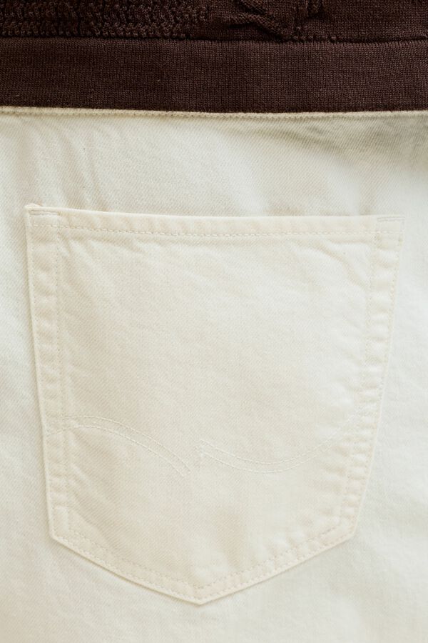 Jack & Jones Bermuda baggy fit denim branco