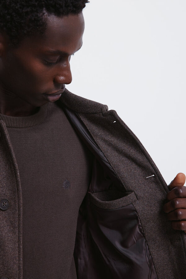 Springfield Sobrecamisa com efeito de lã cru