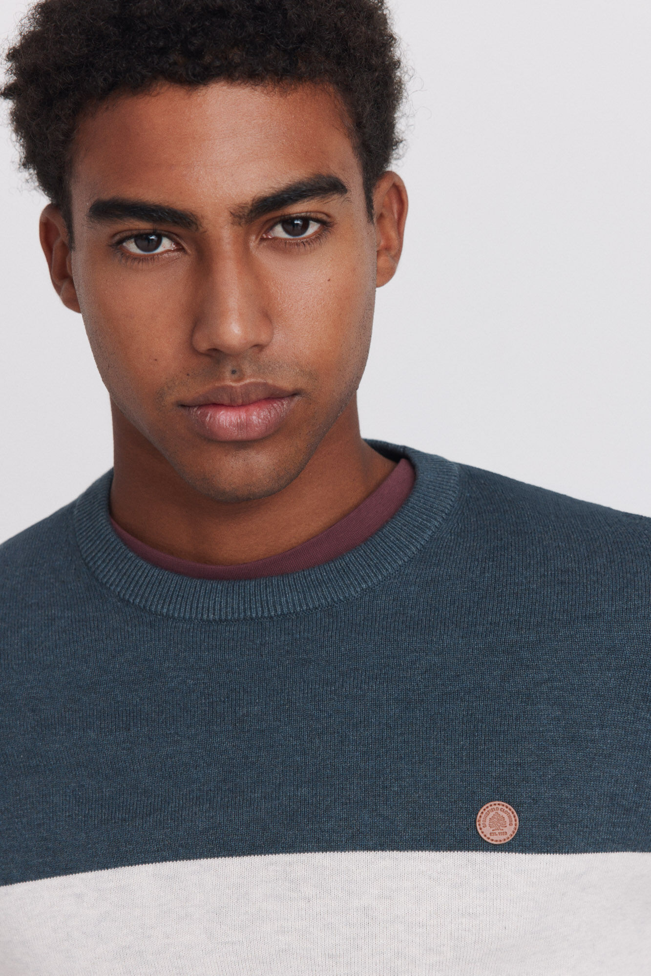Springfield Camisola b&aacute;sica em blocos de cor