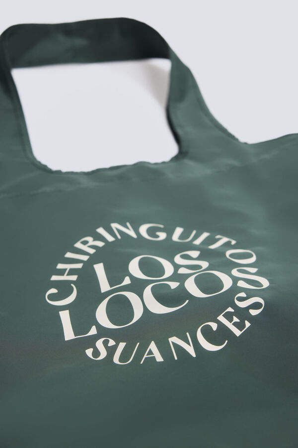 Springfield "Los locos" beach bar tote bag green