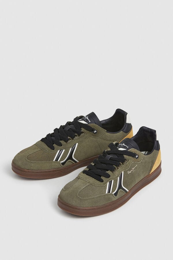Pepe Jeans Camurça Cupsole de camurça verde