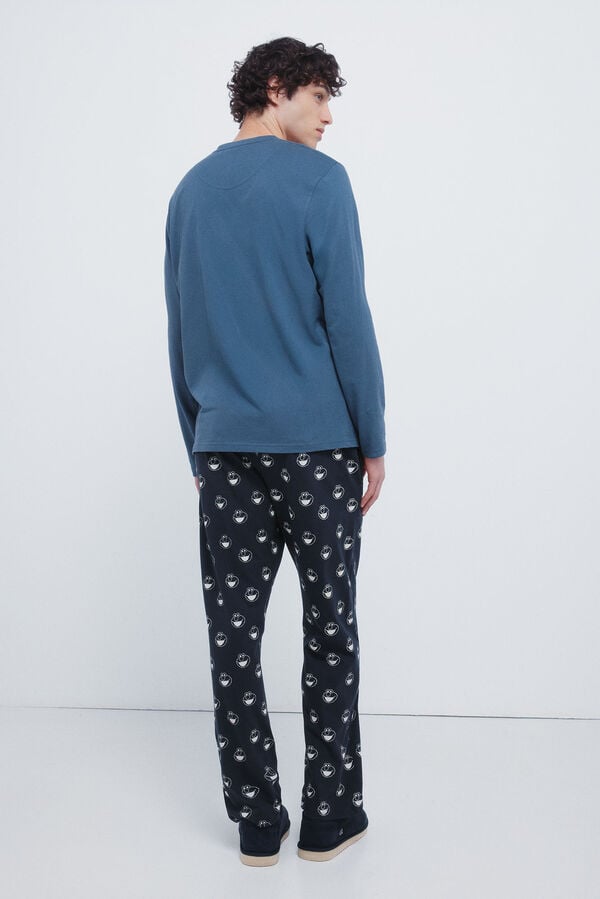 Springfield Pijama longo da Vila Sésamo azul