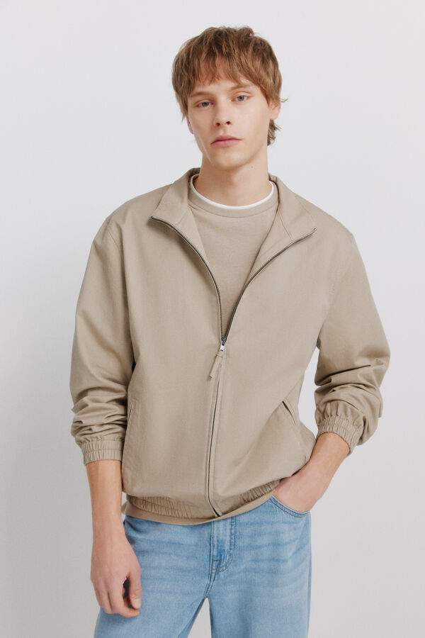 Springfield Linen cotton lightweight jacket nude