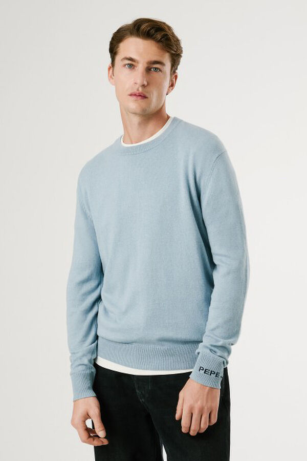 Pepe Jeans Camisola André com gola redonda azul