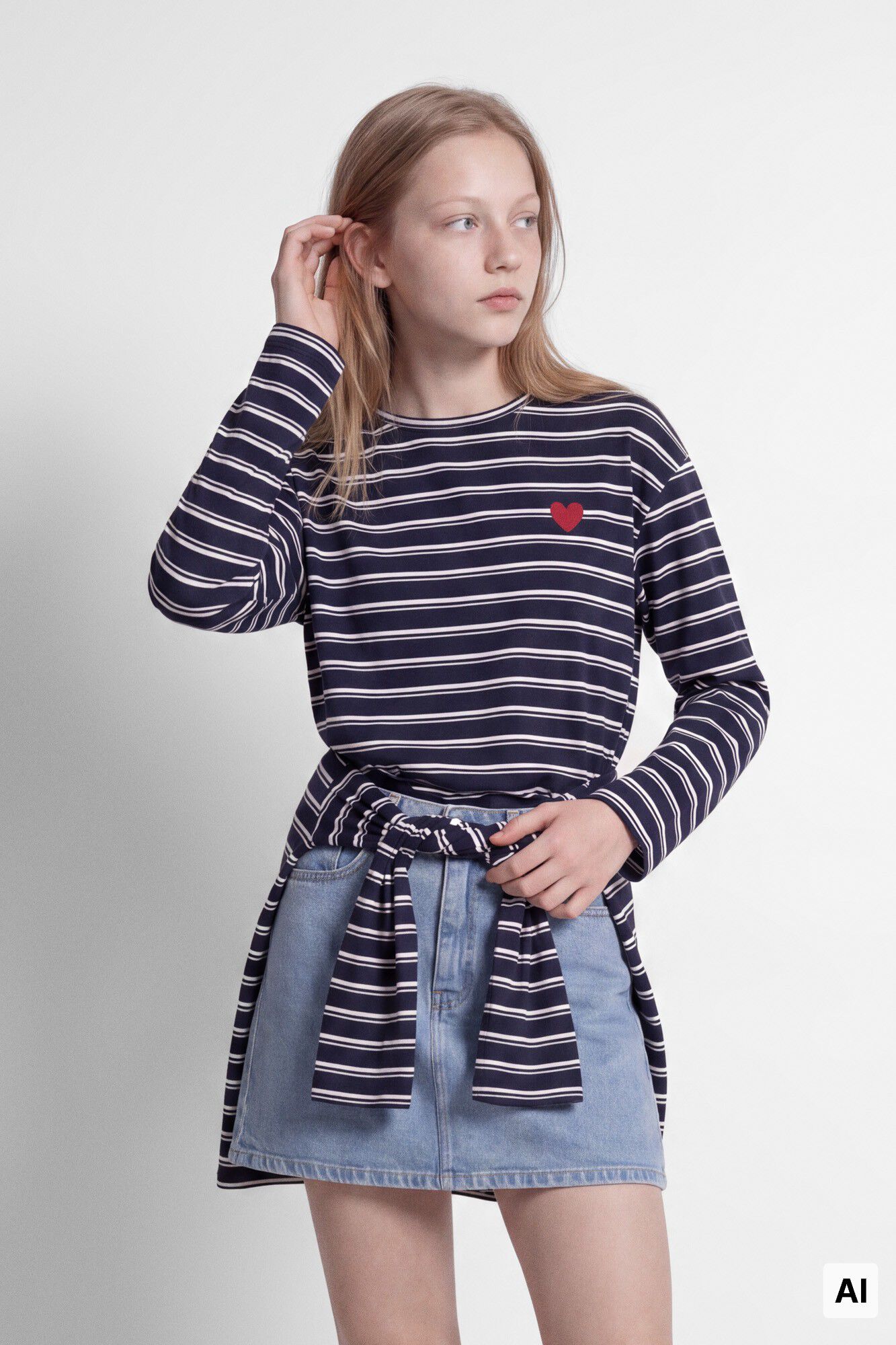 Springfield Kids T-shirt de manga comprida multirriscas para menina