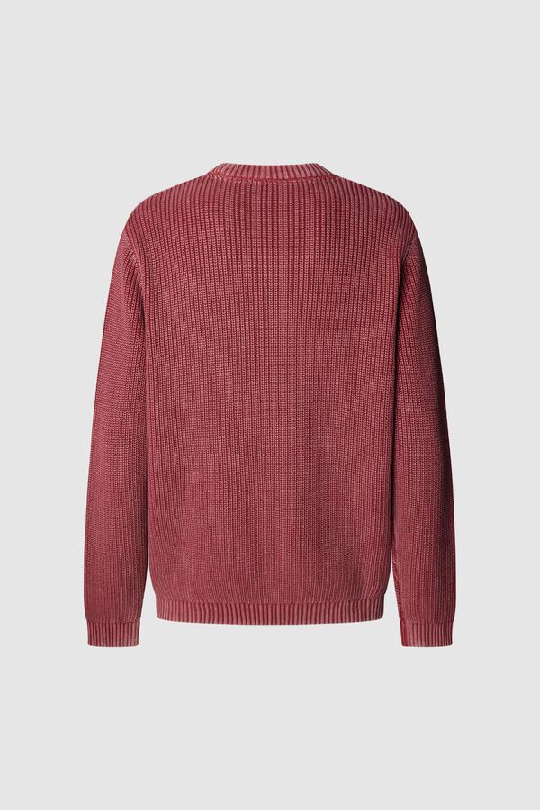 Pepe Jeans Suéter de gola redonda com ajuste regular vermelho