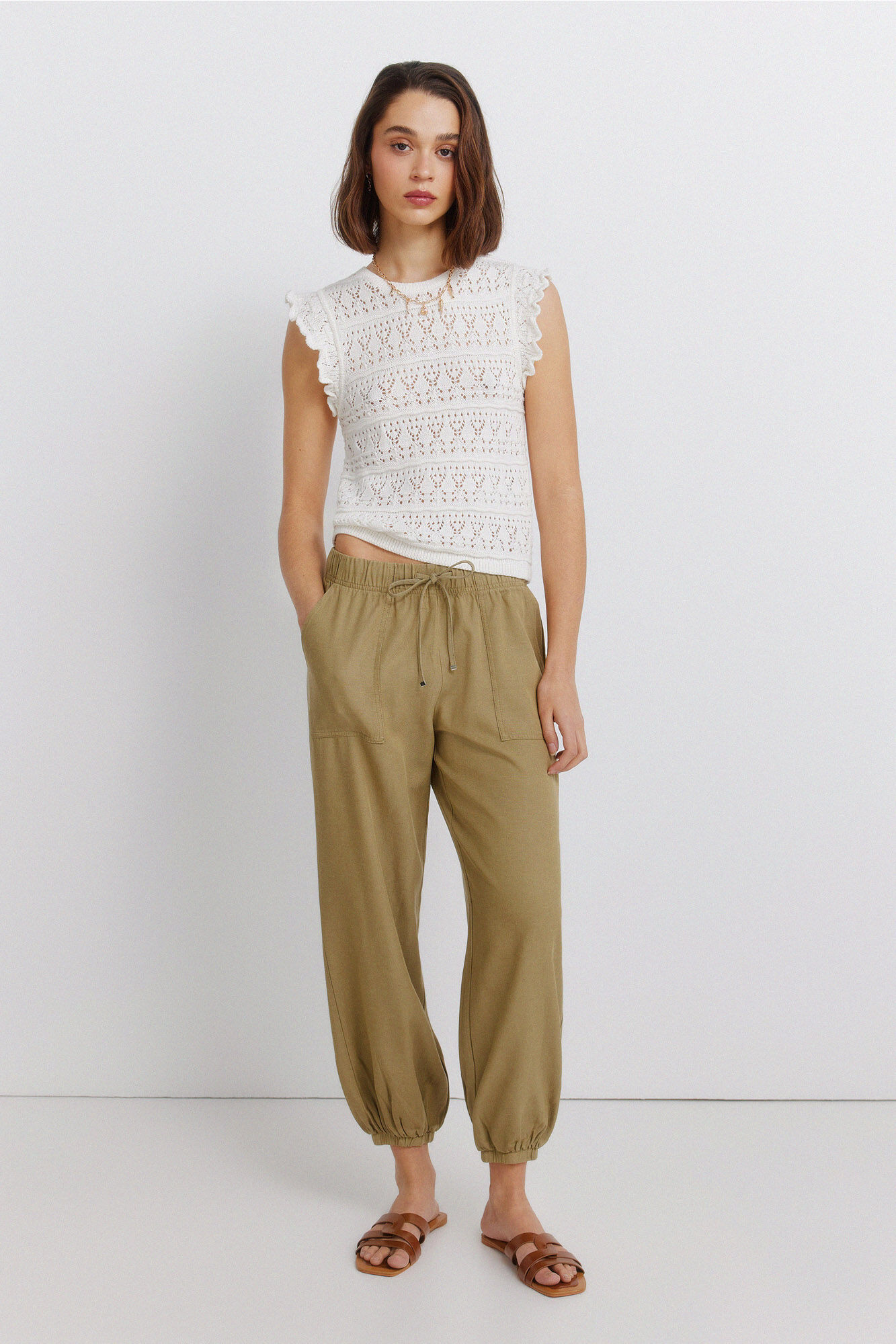 Springfield Top pointelle volante