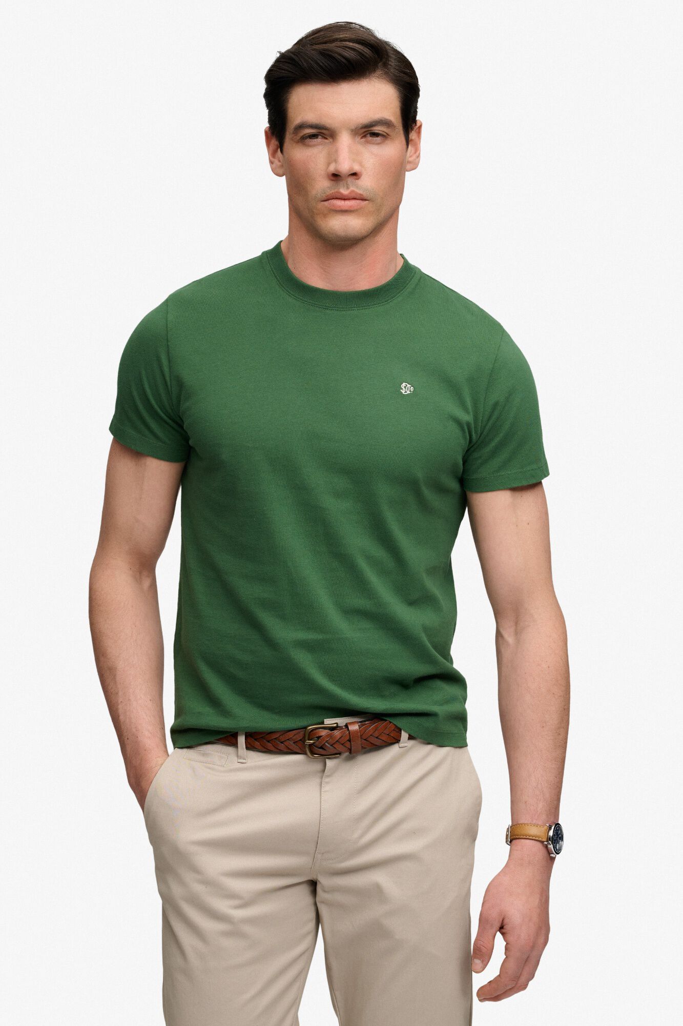 Superdry T-shirt slim manga curta