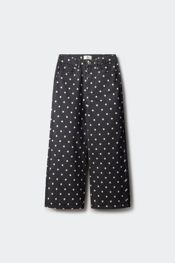 Springfield Kids culotte margaridas para menina cinzento