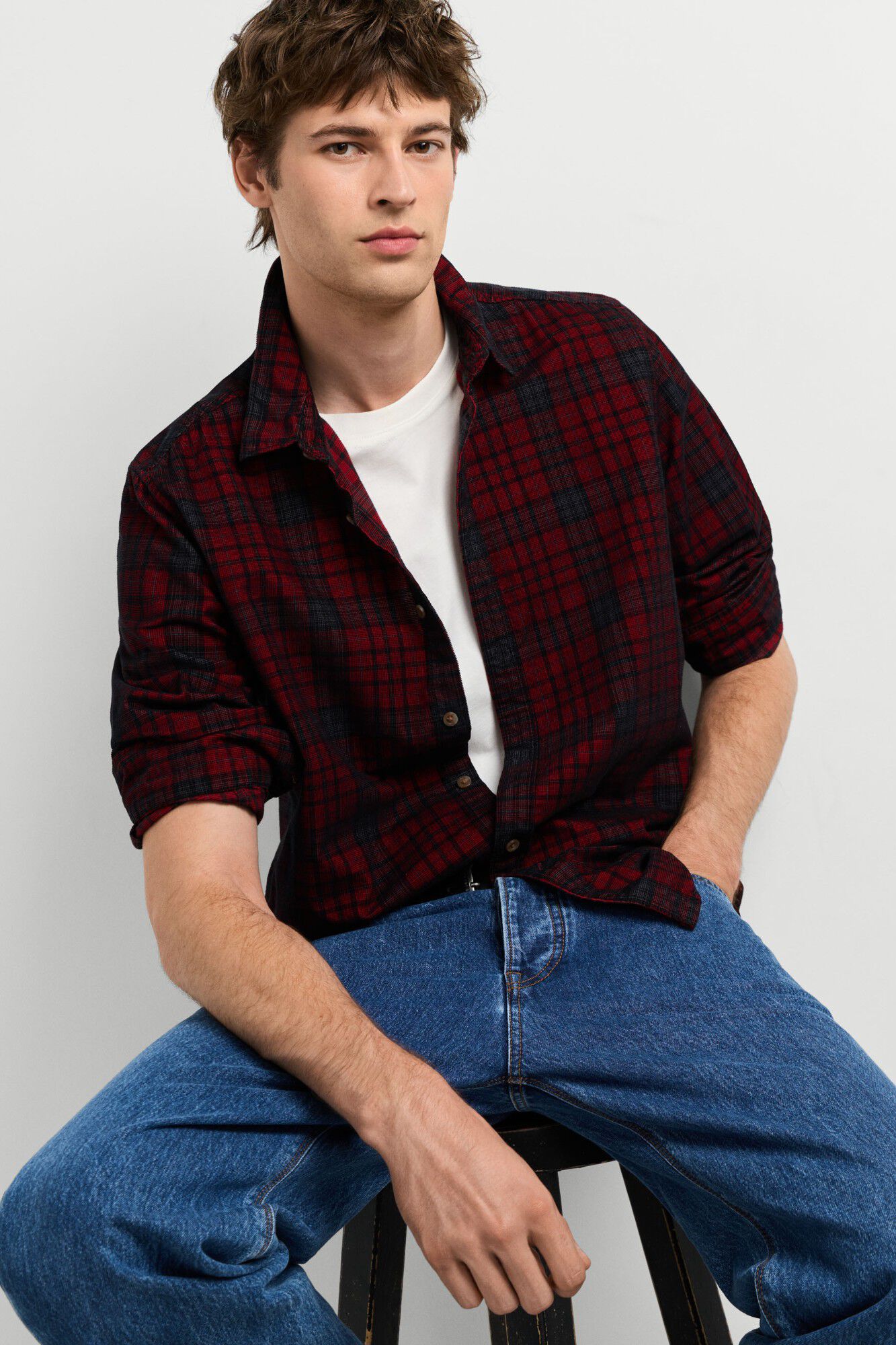 Pepe Jeans Camisa de pana manga larga