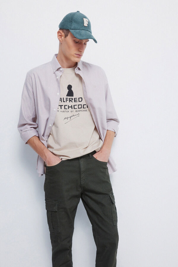 Springfield Calça cargo slim fit calça estampado