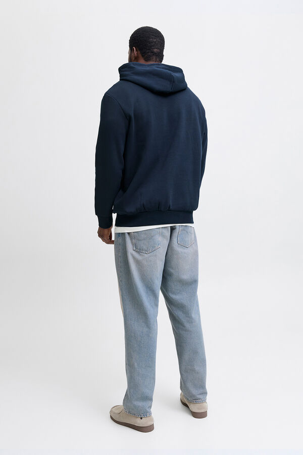 Jack & Jones PLUS Essential hooded sweatshirt blue