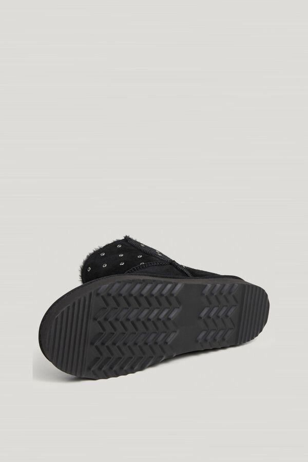 Pepe Jeans Botas de ante con plataforma joya negro