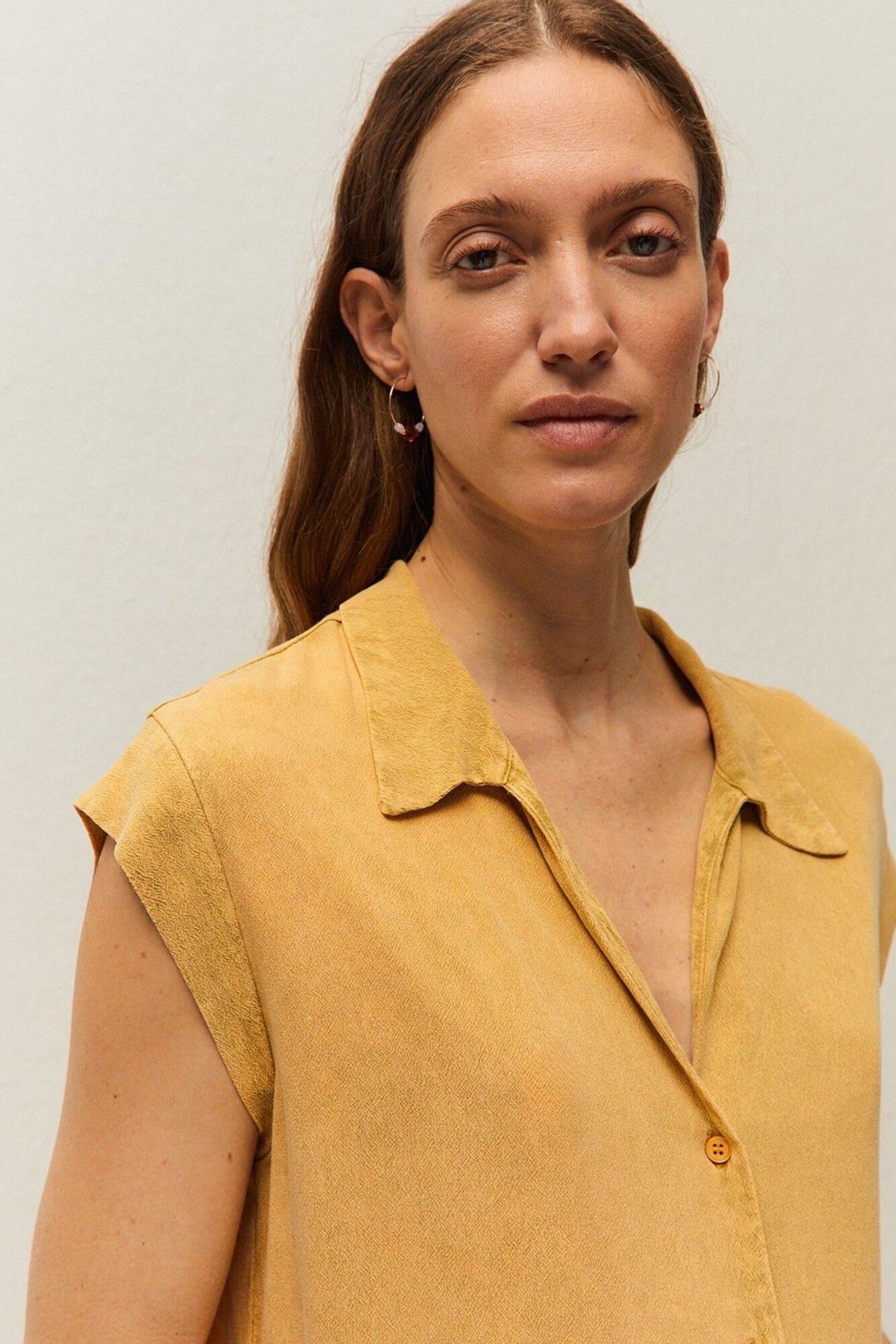 Systemaction Camisa con efecto delavado