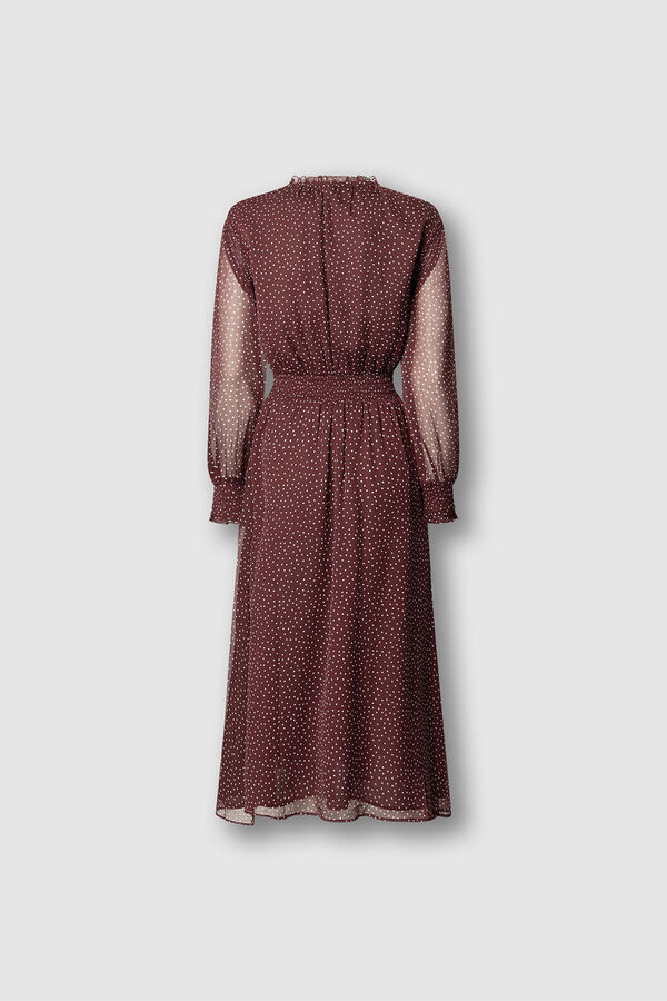 Pepe Jeans Vestido comprido de manga comprida estampado