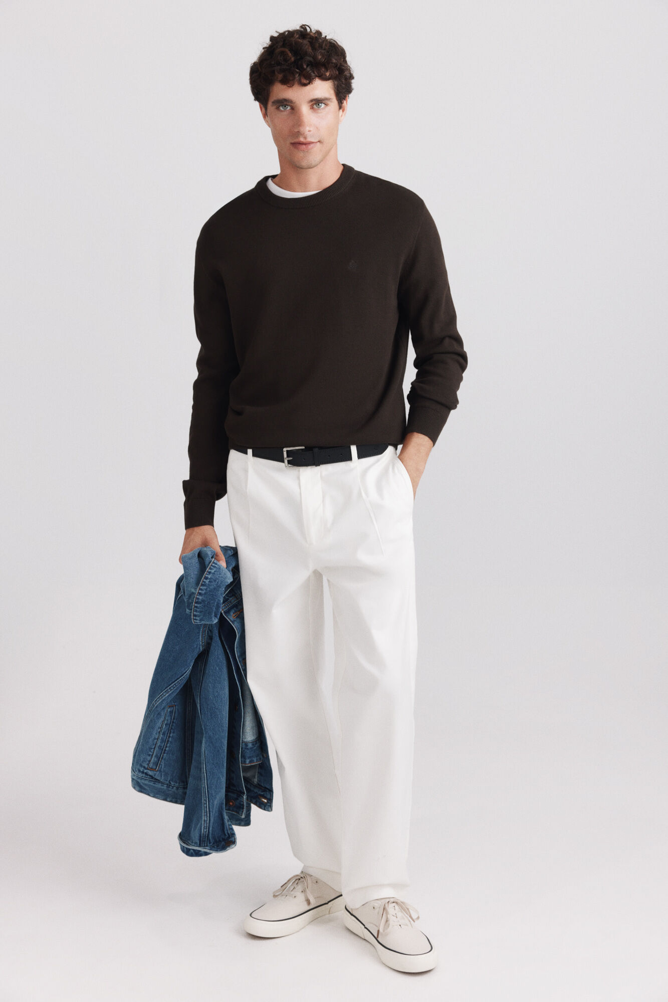 Springfield Camisola b&aacute;sica gola redonda