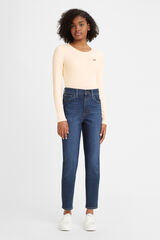 Levi's Jeans Mom Tiro Alto azul