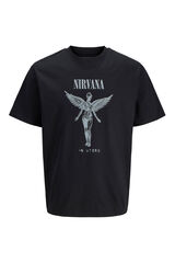 Jack & Jones T-shirt Nirvana preto