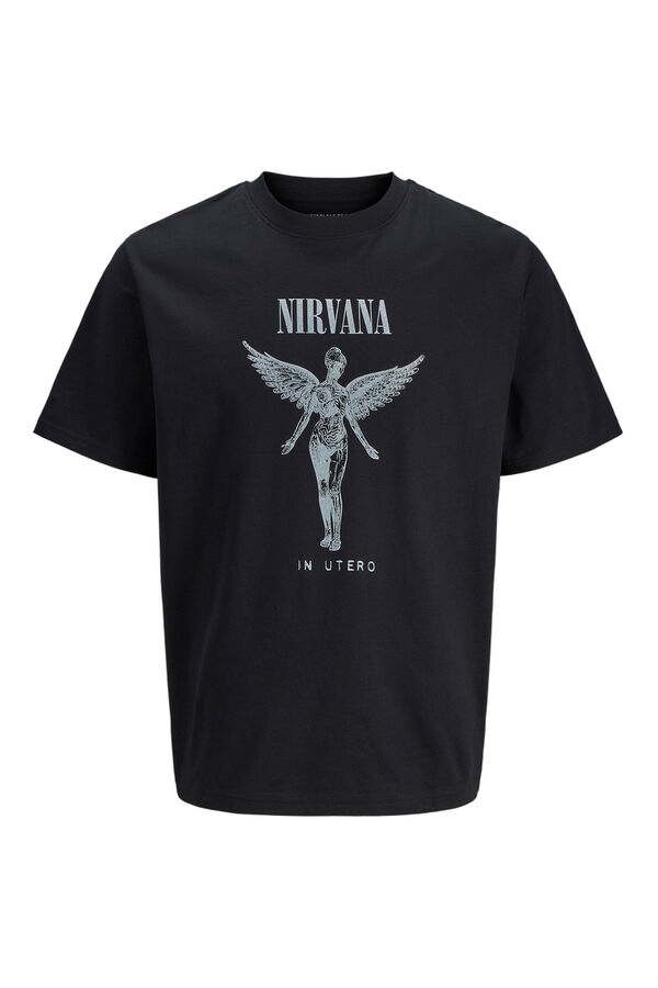 Jack & Jones T-shirt Nirvana preto