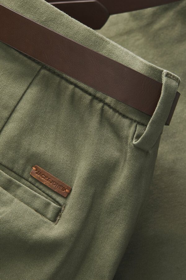Jack & Jones Bermuda chino com cinto verde