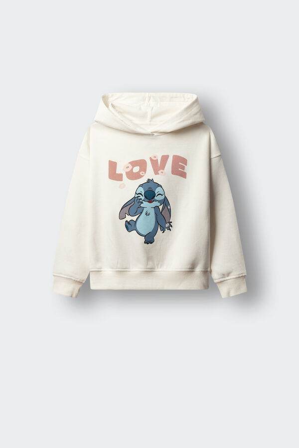 Springfield Kids Sweatshirt "Lilo e Stitch" com capuz para menina bege