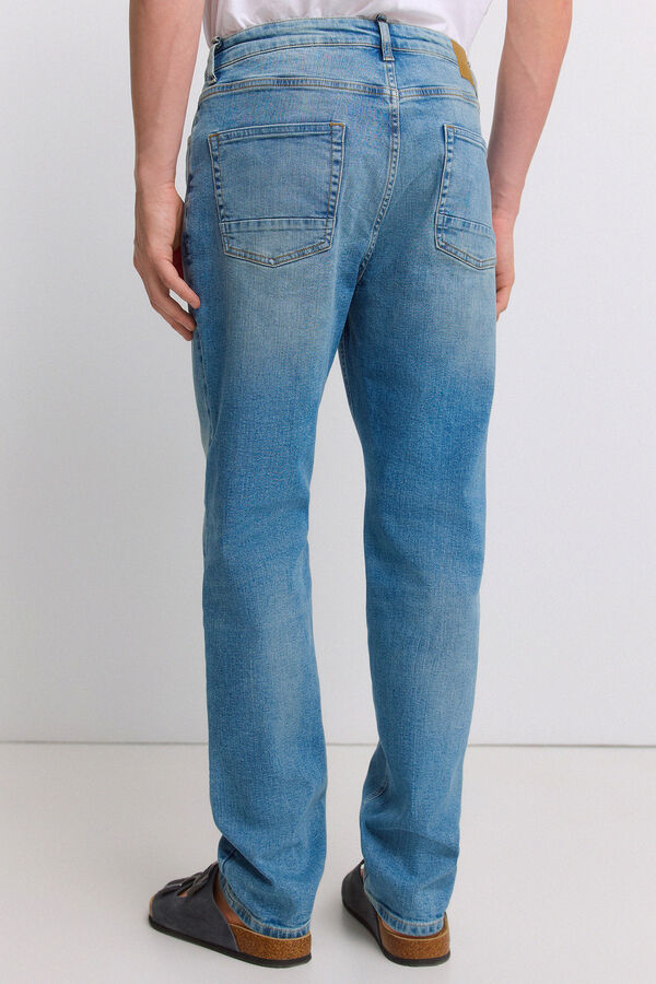 Springfield Jeans slim fit sobretingido azul