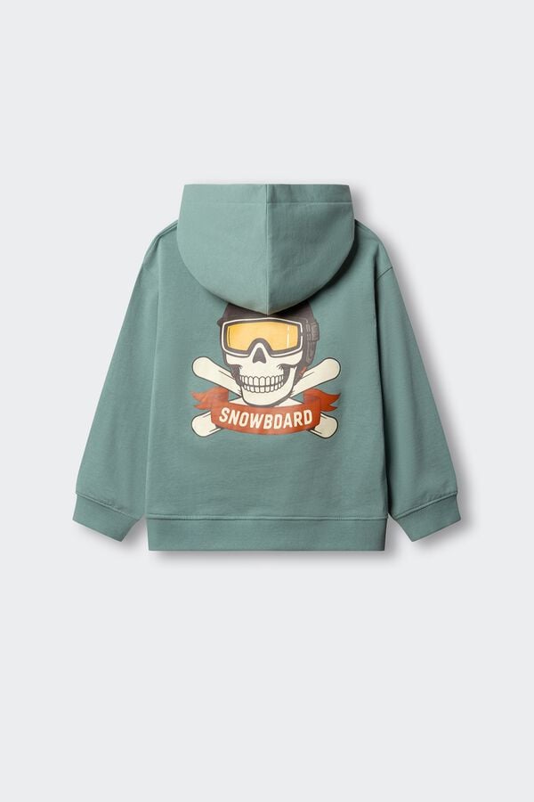 Springfield Kids Sweatshirt caveira snowboard crian&ccedil;a azul