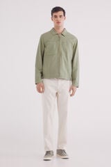 Springfield Calças slim fit espiga branco