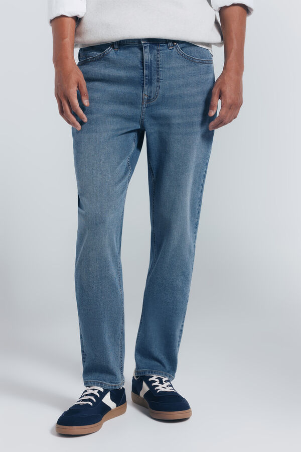 Springfield Jeans slim fit tingido azul