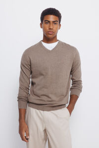 Springfield Camisola básico com gola em V
