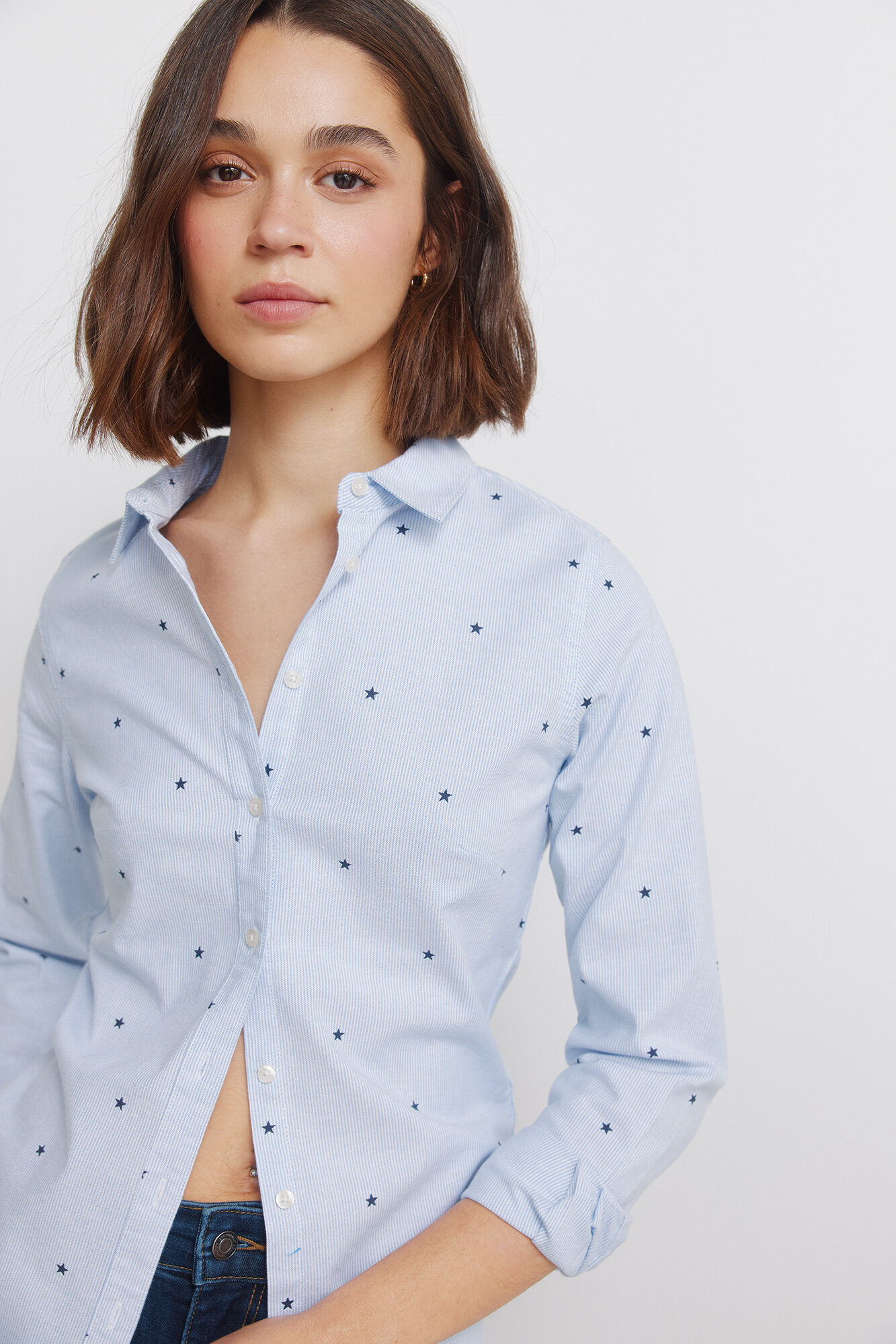 Springfield Camisa de algod&atilde;o Oxford