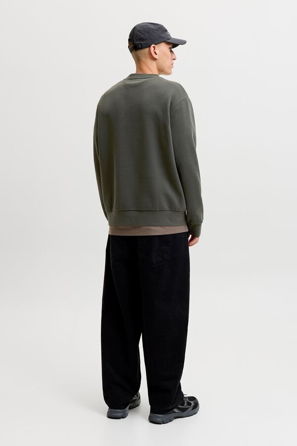 Jack & Jones Sweatshirt relaxed estampada cinzento