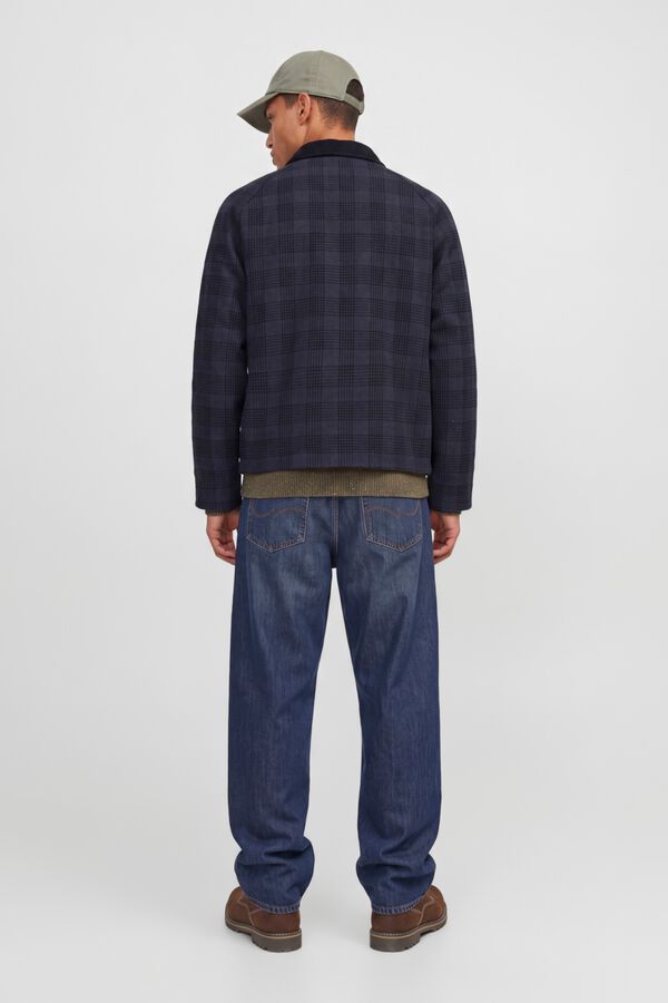 Jack & Jones Blus&atilde;o curto de l&atilde; preto