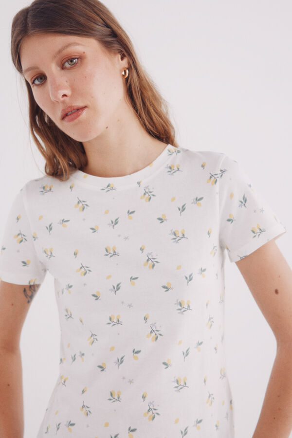 Springfield Camiseta estampado de frutas estampado