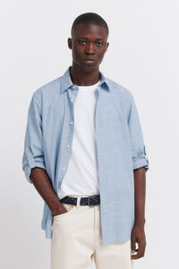 Springfield Camisa em algod&atilde;o slub