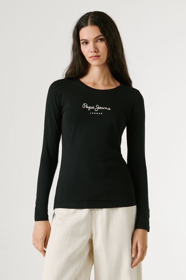 Pepe Jeans Short sleeve slim fit T-shirt black