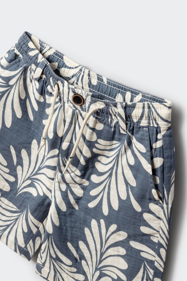 Springfield Kids Bermudas de palmeiras para menino azul
