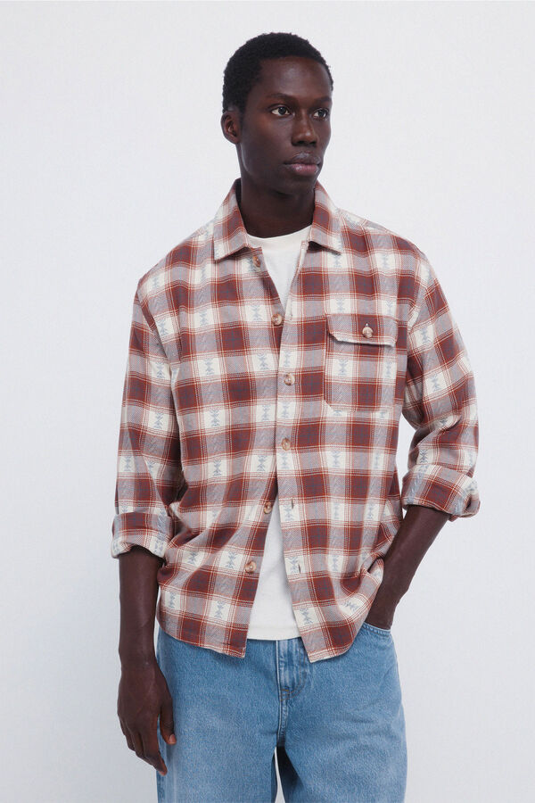 Springfield Sobrecamisa sobrecamisa &eacute;tnica vermelho