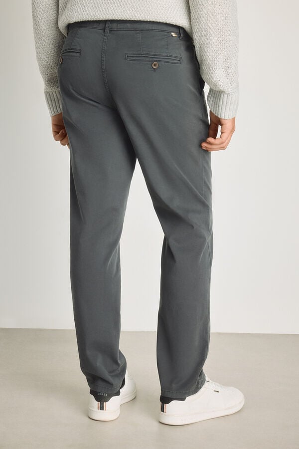 Jack & Jones Cal&ccedil;as chino regular cinzento