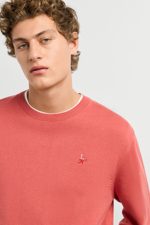 Pepe Jeans Round neck jumper with logo red