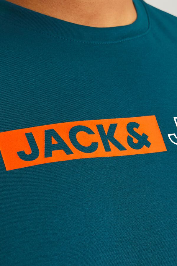 Jack & Jones PLUS T-shirt slim manga curta verde