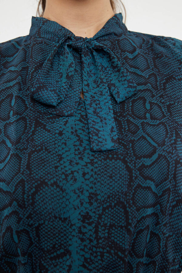 Trendyol Vestido midi com laço verde