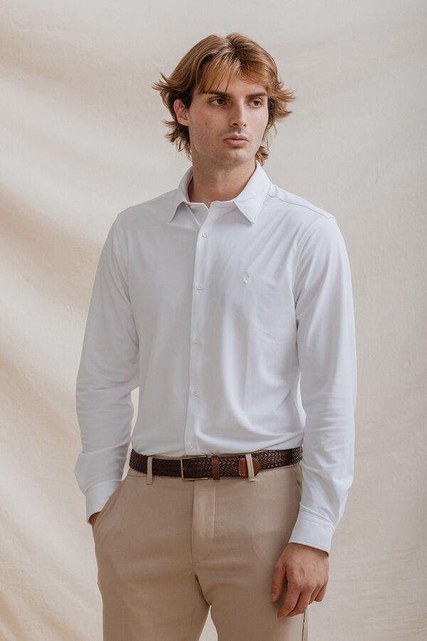 Celopman Camisa elástica com haste branco