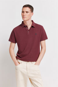Springfield Polo piqu&eacute; punho em contraste slim fit